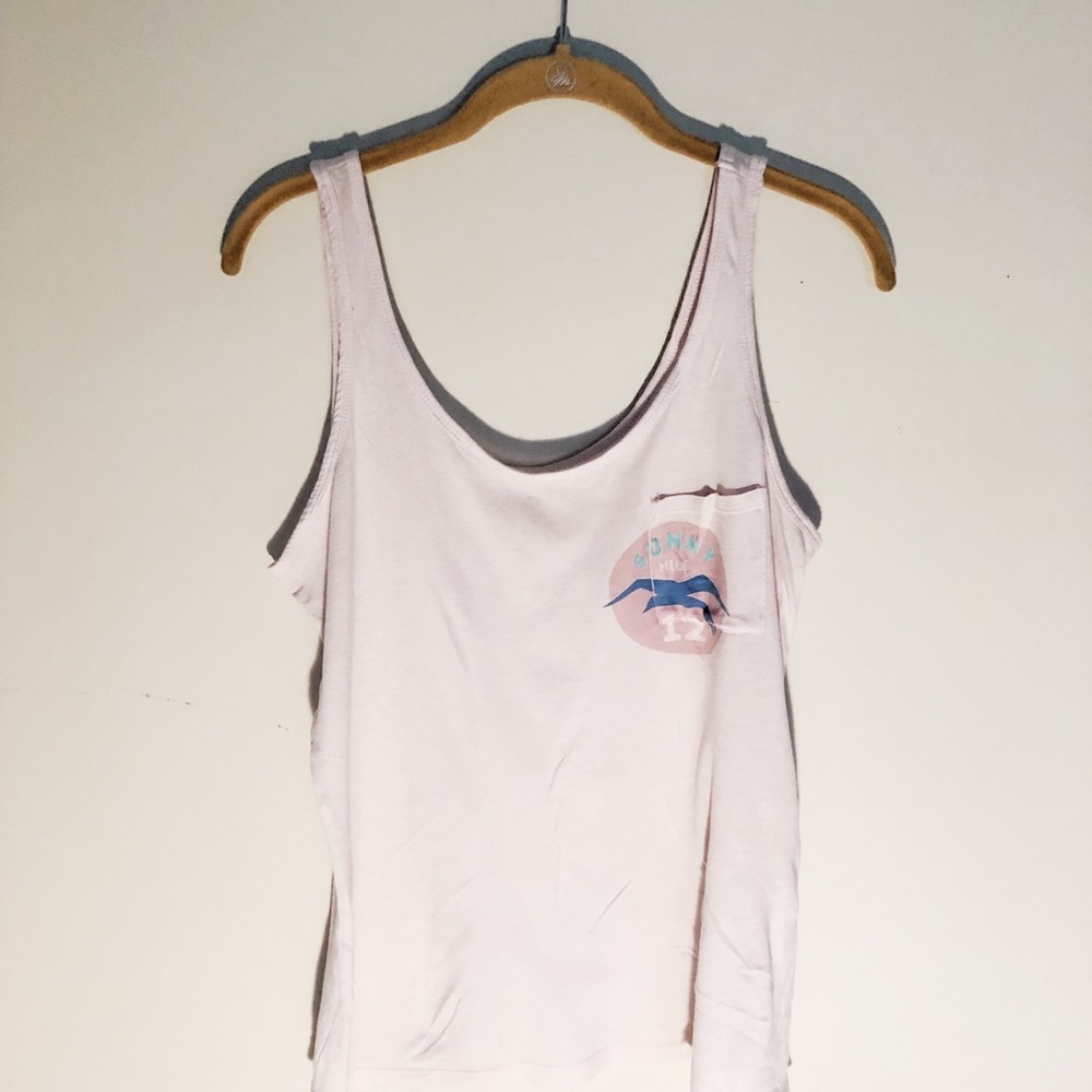 Light Pink Tank with Motif